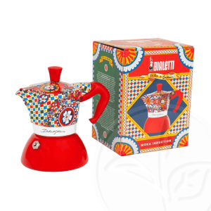 Cafetera Bialetti Induction Dolce and Gabbana Red 4 Tazas tuccitea