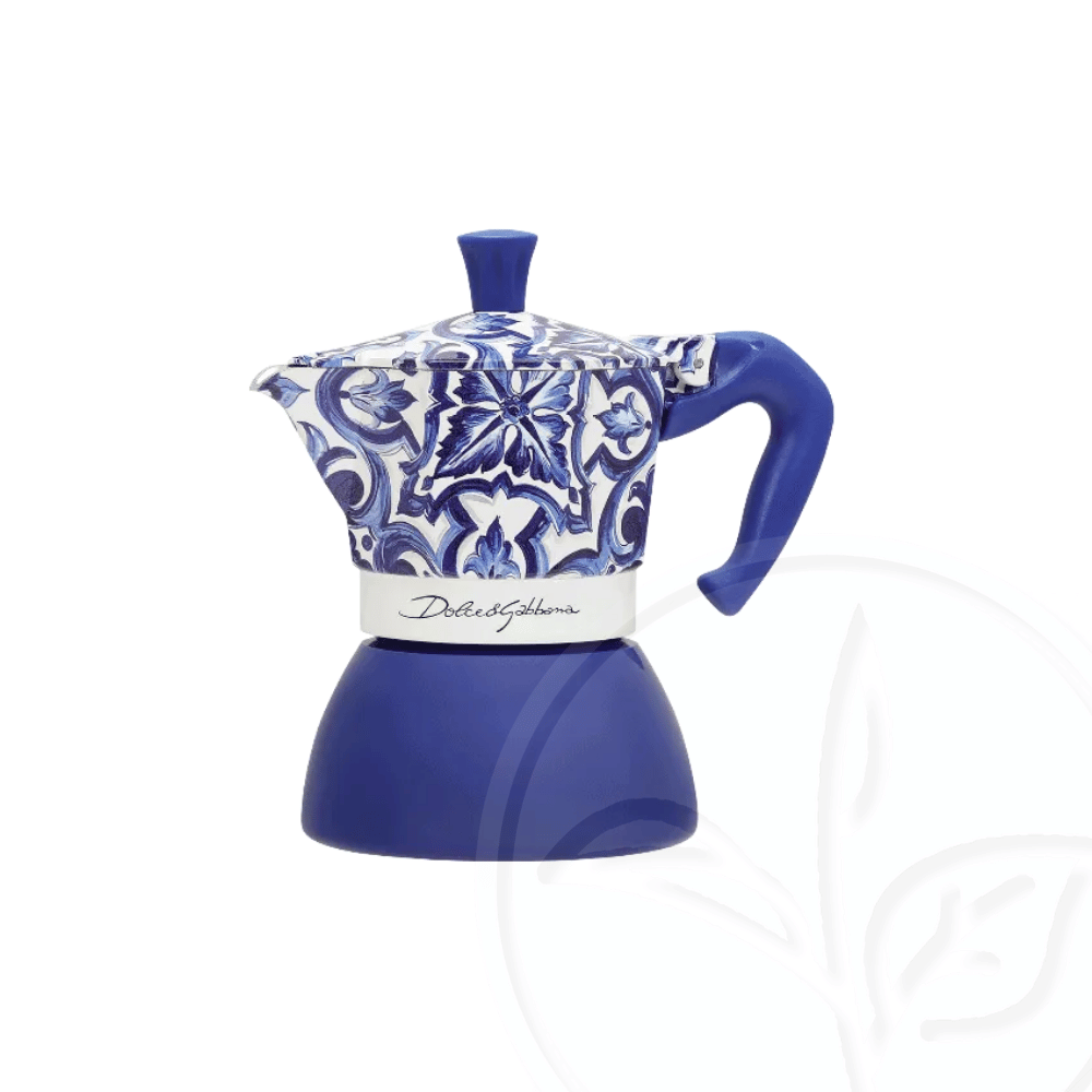 Cafetera Bialetti Induction Dolce and Gabbana Blue 4 Tazas caja tuccitea