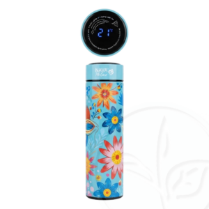 Botella termo sensor temperatura y filtro azul 500ml